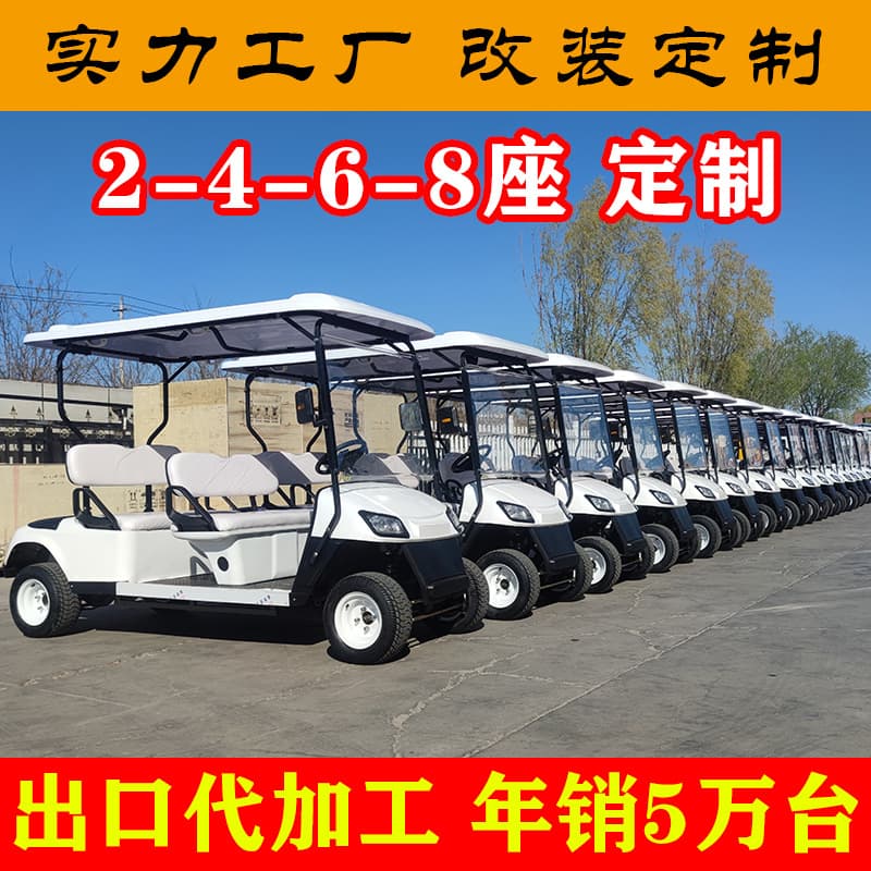 Tourist Attraction Sightseeing Vehicle, Park Patrol Tour Shuttle, Electric Golf Cart Export Factory