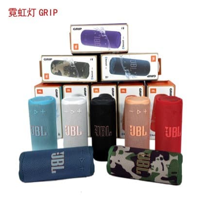 Cross-border Compatible JB New GRIP Neon Light Wireless Bluetooth Speaker Colorful Outdoor Portable Subwoofer Embossed Version