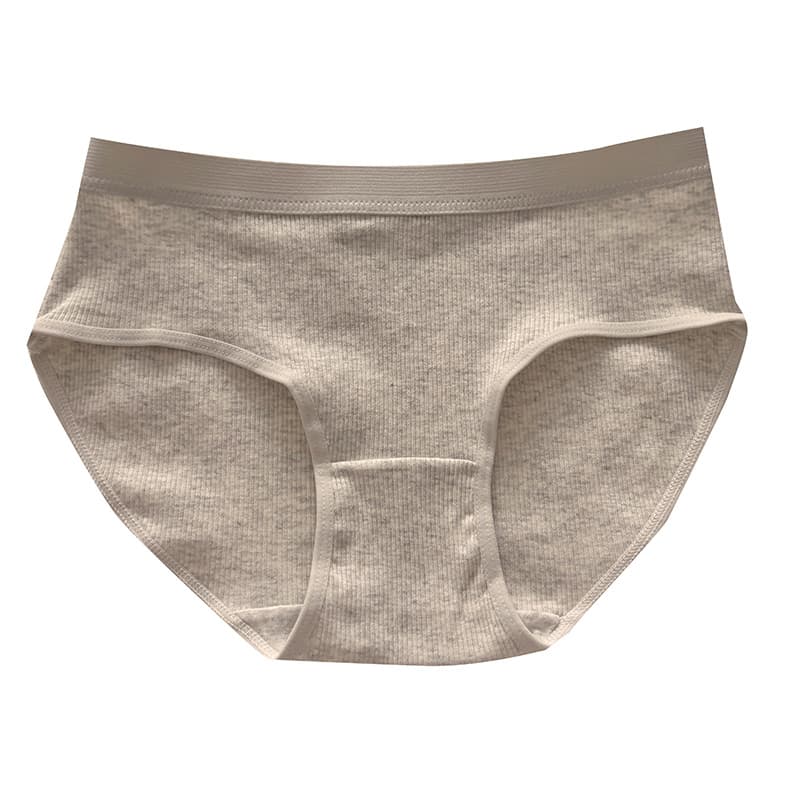 7A Antibacterial Pure Cotton Women's 2025 New Solid Color Mid-Waist Comfortable Skin-Friendly Breathable High-Elasticity Hip-Hugging Triangle Panties