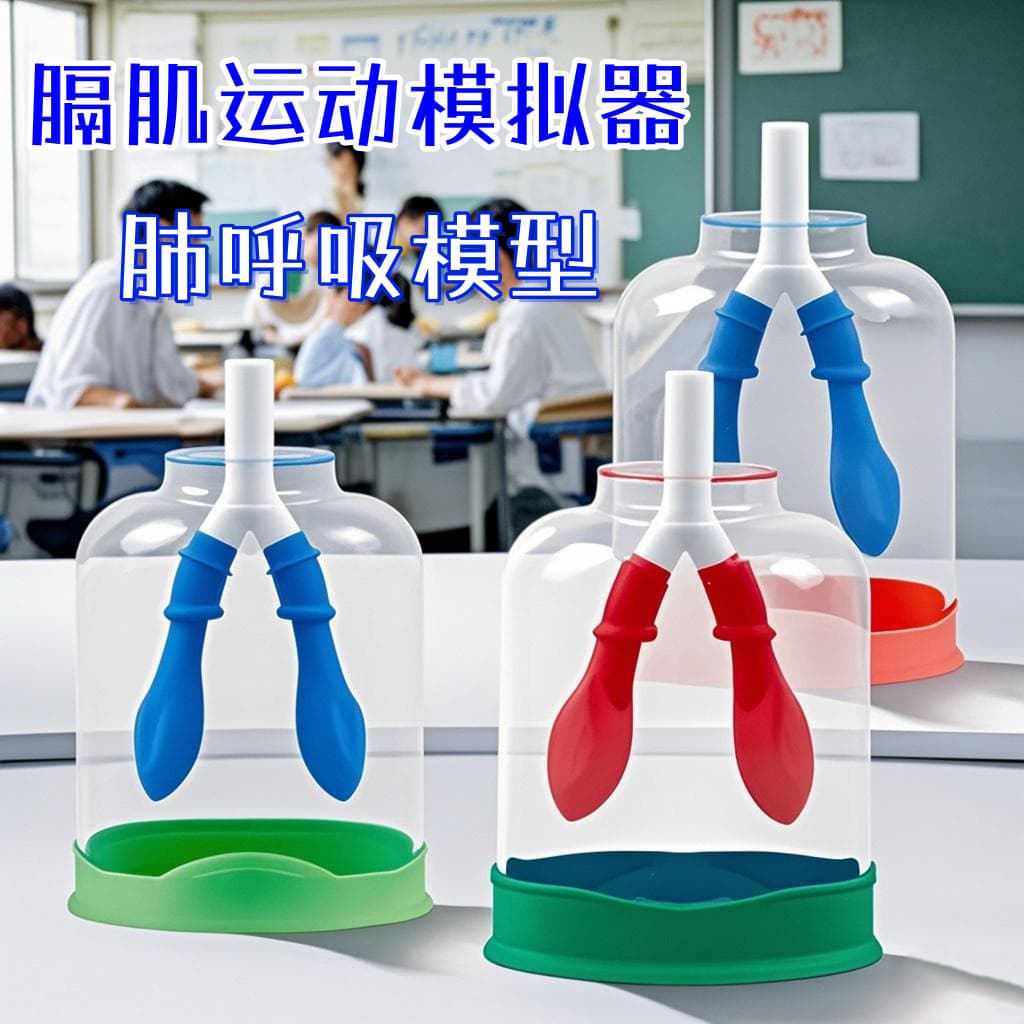 Lung breathing model, diaphragm movement simulation demonstrator, lung working principle demonstration, teaching aid for biology teaching