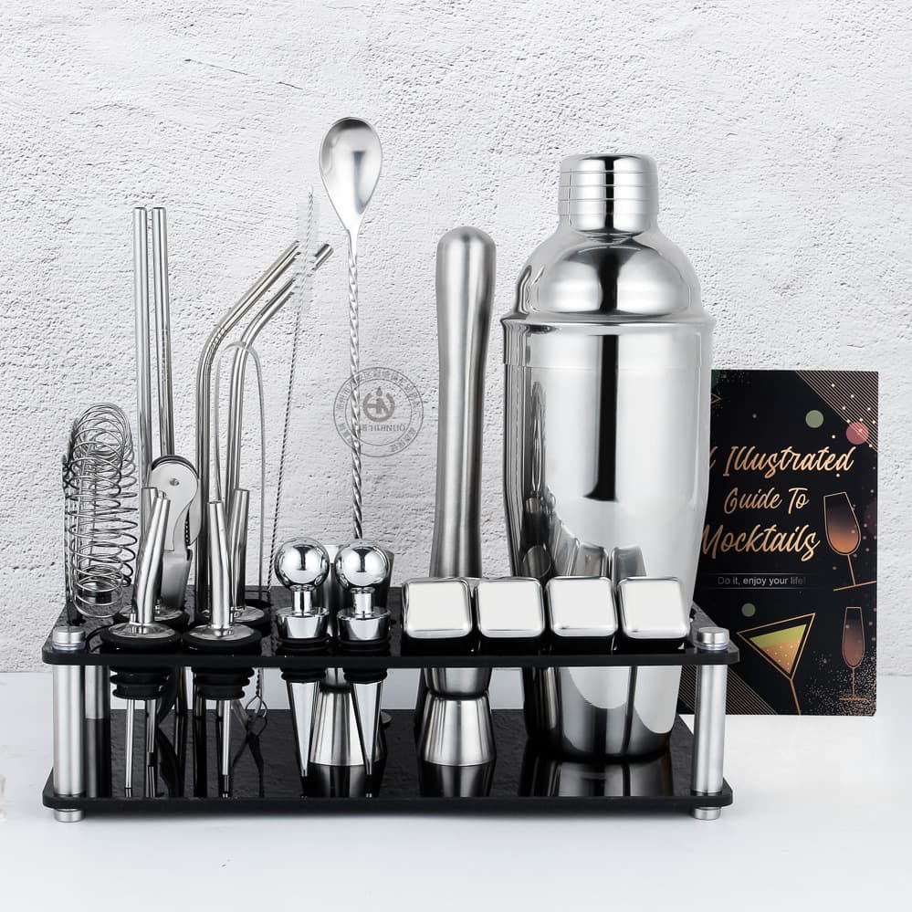Bar tools, cocktail shakers, Boston shaker, full stainless steel cocktail set
