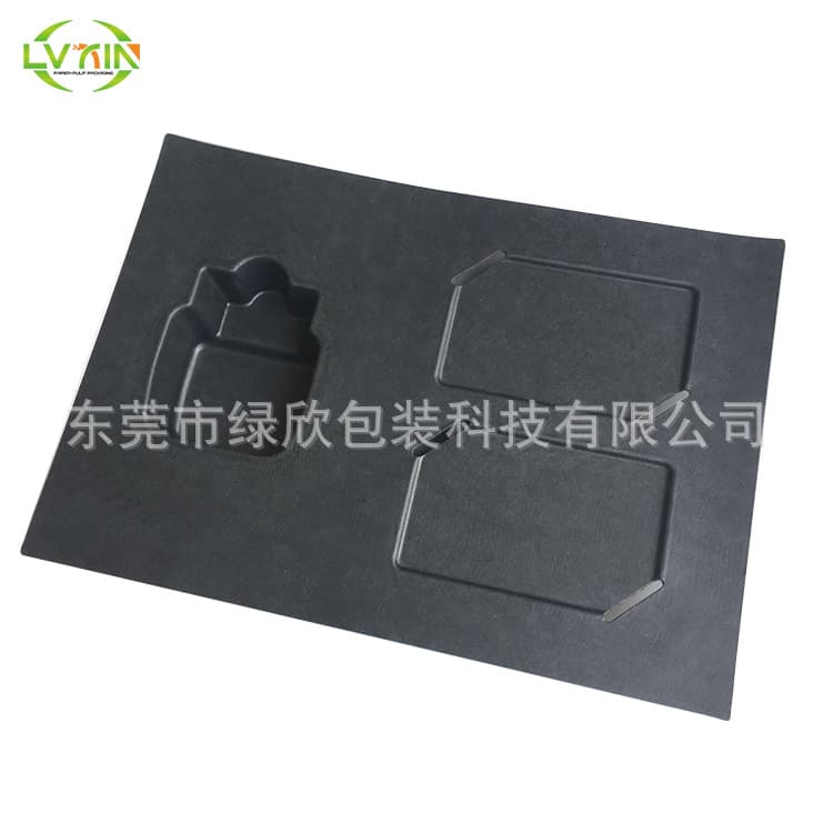 Eco-friendly pulp, pulp molding product inner liner protective paper trays, damage and shock-proof paper-plastic trays