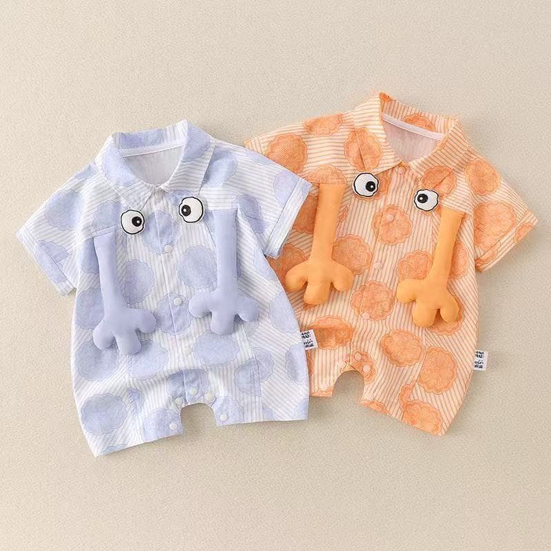 Newborn baby clothes, summer clothes, male and female baby onesies, summer thin, super cute, summer outing clothes