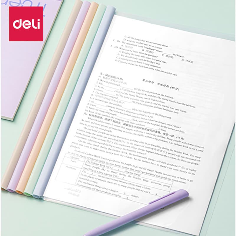 Deli PP670 Jelly Sunny 3 Lever Arch File A4 Folder for Documents, Reports, and Storage