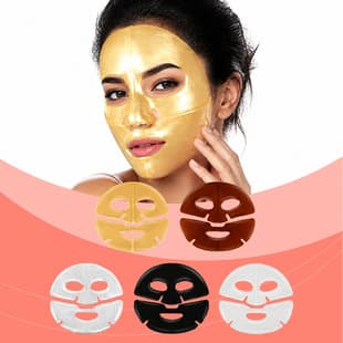 BIO-COLLAGEN Gold Face Mask, Bio-Hydrolyzed Collagen Gold Facial Mask