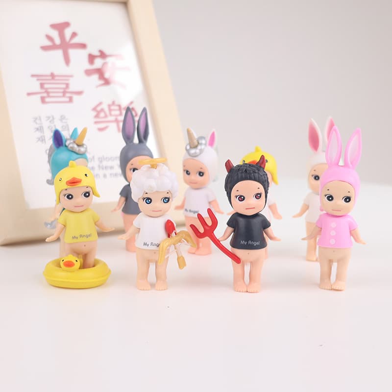 Devil Angel Unicorn Cake Decoration Ornament Angel Doll Doll Bunny Chick Birthday Cake Ornament