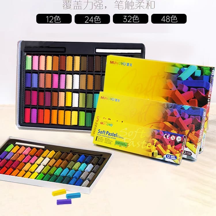 South Korea Ally Mungyo Short Color Chalk Mps-64 48 Color Pastel Powder Brush Makeup Hair Dye Stick