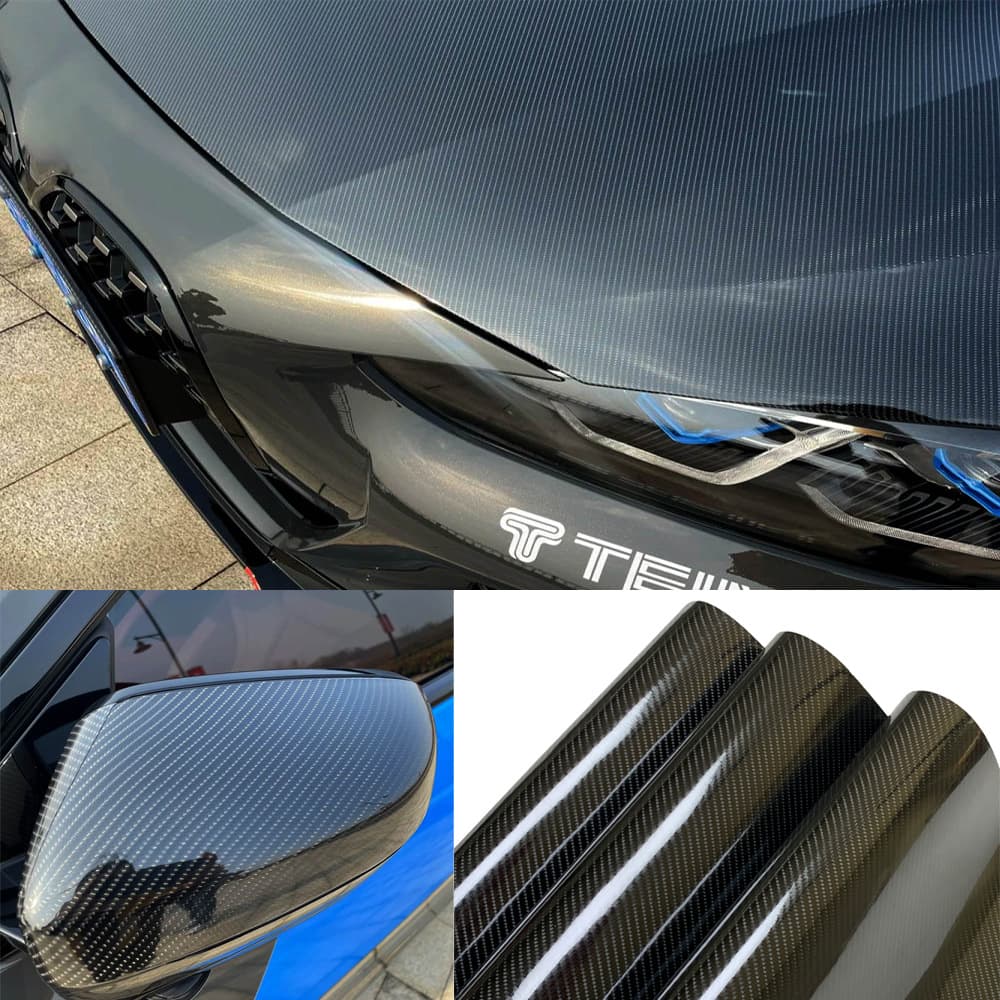 3D 4D 5D 6D 9D Carbon Fiber Vinyl Wrap for Car Color Change, Body Wrap, Interior and Exterior Decorative Film, Personalized Color Change
