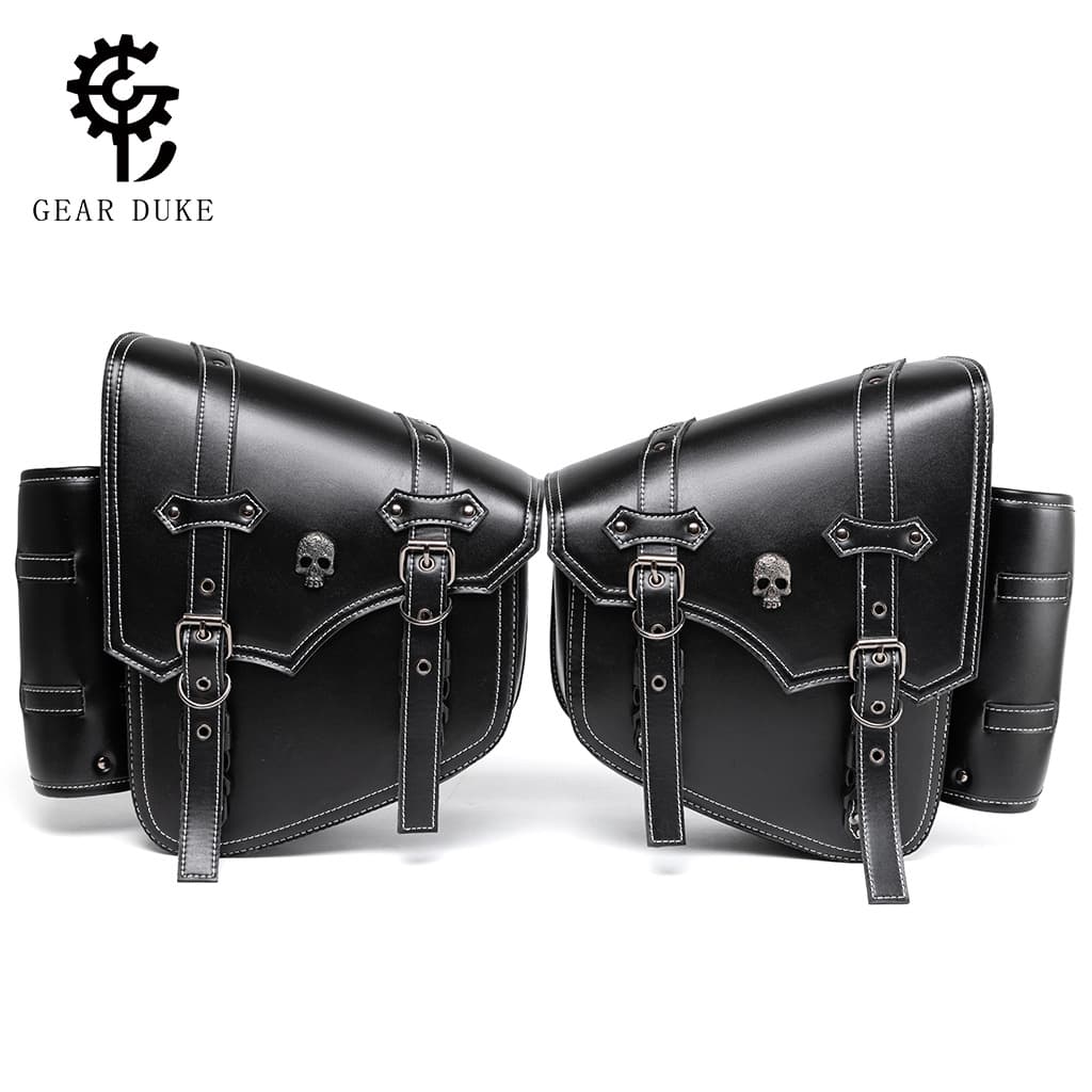 European and American Punk Motorcycle Saddlebags, Harley Cruiser Touring Modified Side Bag Accessories, Cross-Border Hot Selling Saddle Bags