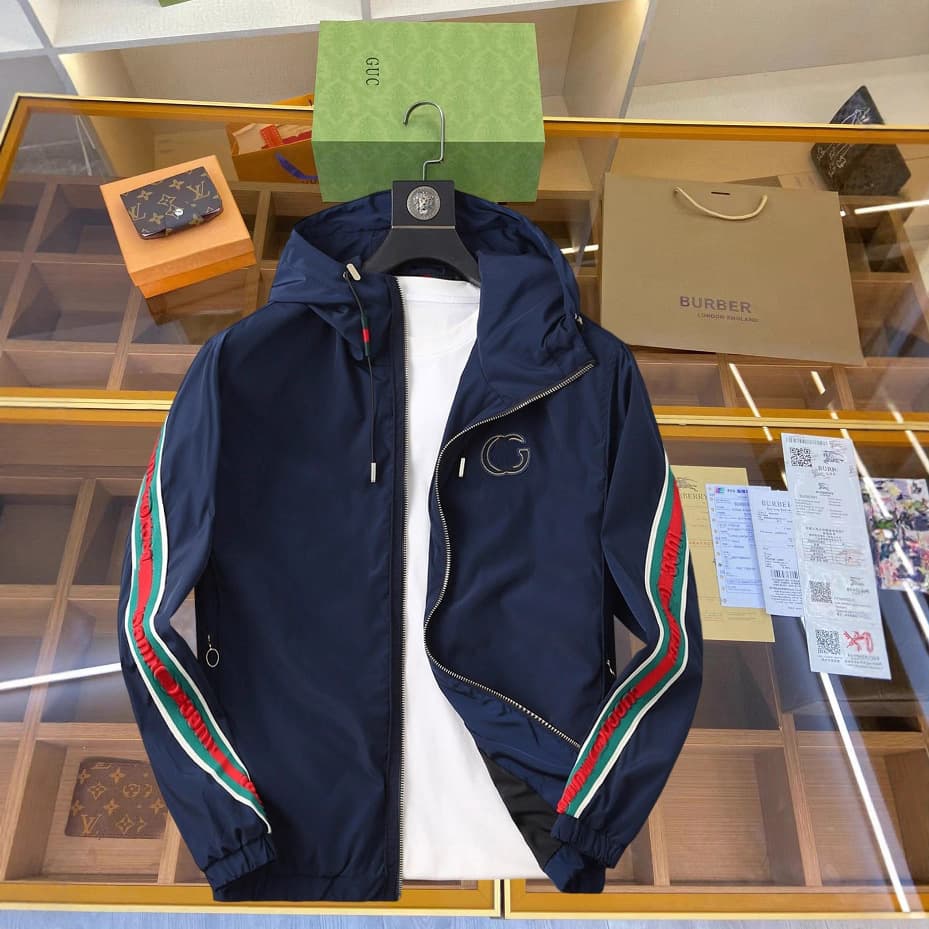 Correct Version 25 Donkey Moncler MLB Autumn/Winter G GUC Gucci BLCG Classic Double G Reversible Jacket Coat Men