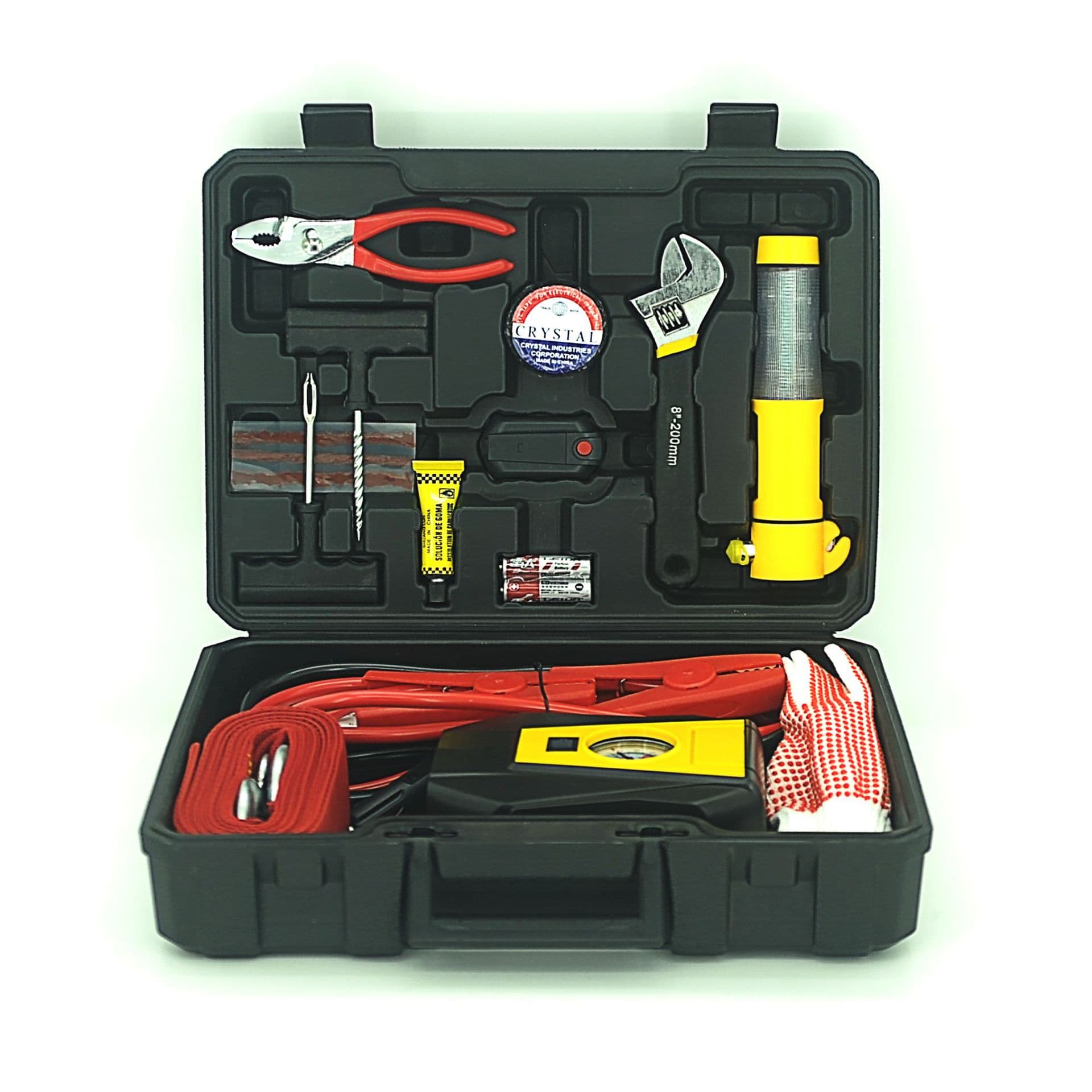 Factory direct sales of self-driving tour car supplies emergency tool kit, multi-functional car kit, air pump combination tool.