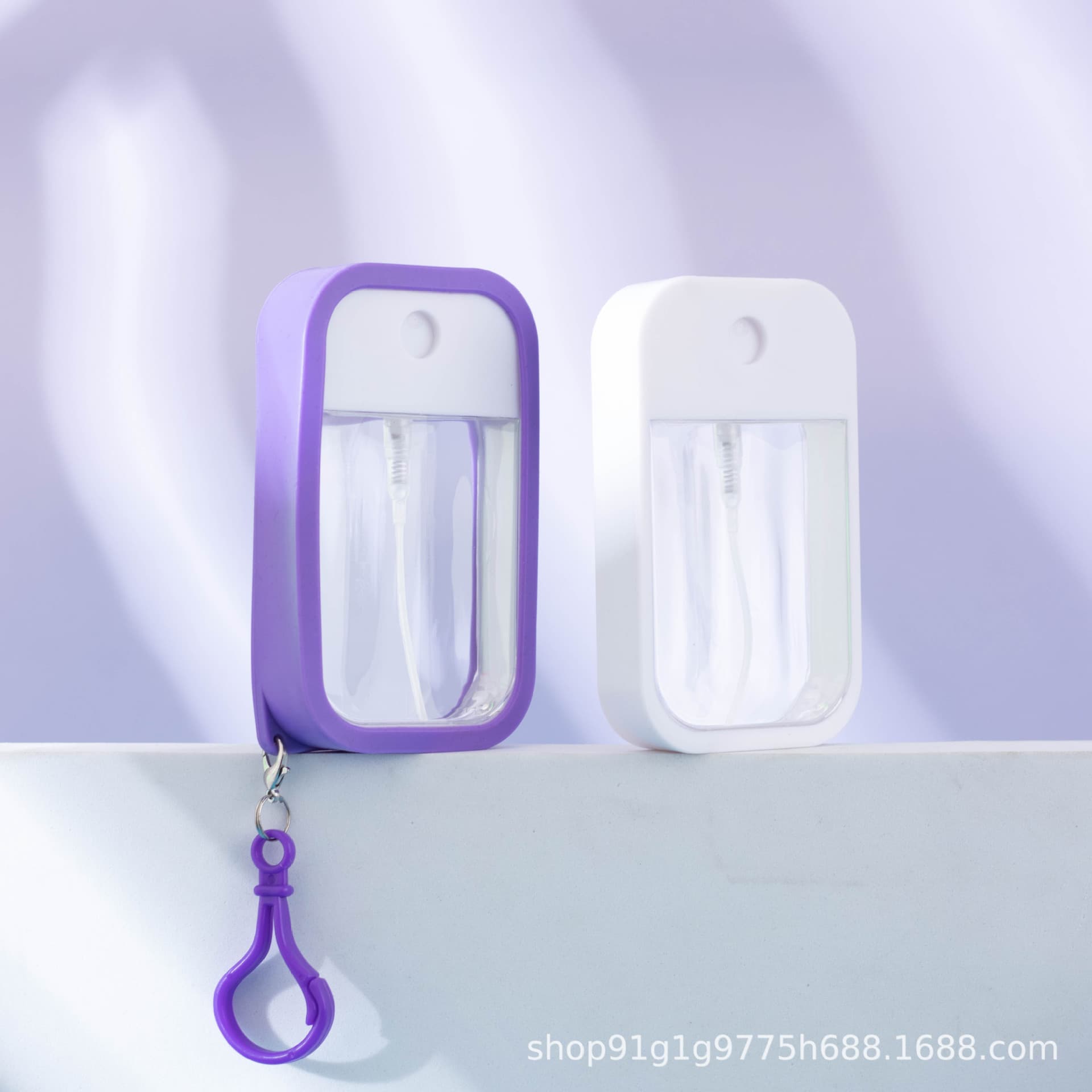 45ml portable apple spray bottle with frame for dispensing alcohol hand sanitizer, disinfectant, and perfume; available in stock.