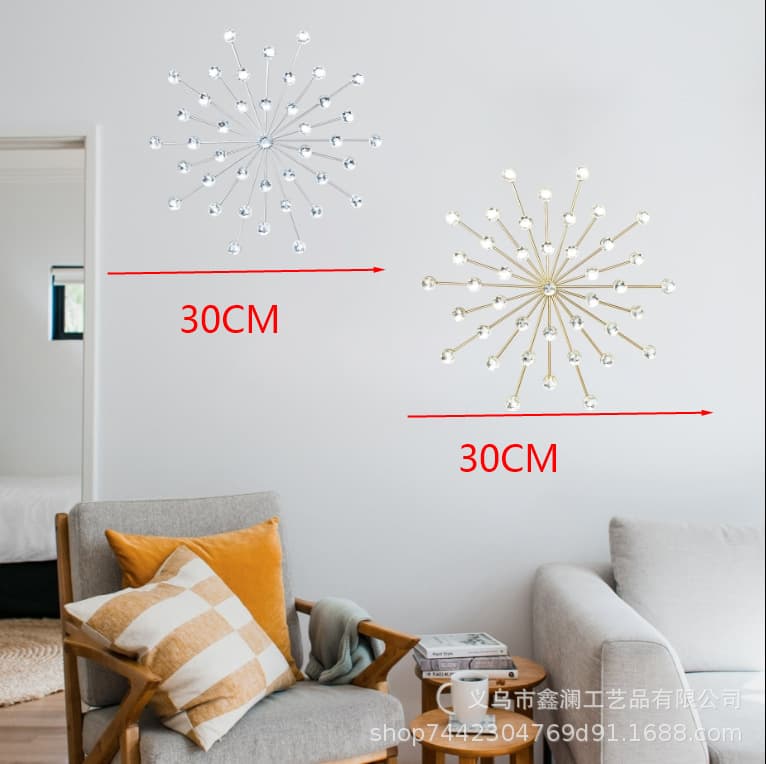 Nordic Iron Art 3D Luxury Living Room Wall Decor, Bedroom Headboard, Restaurant Decoration, TV Sofa Background Wall