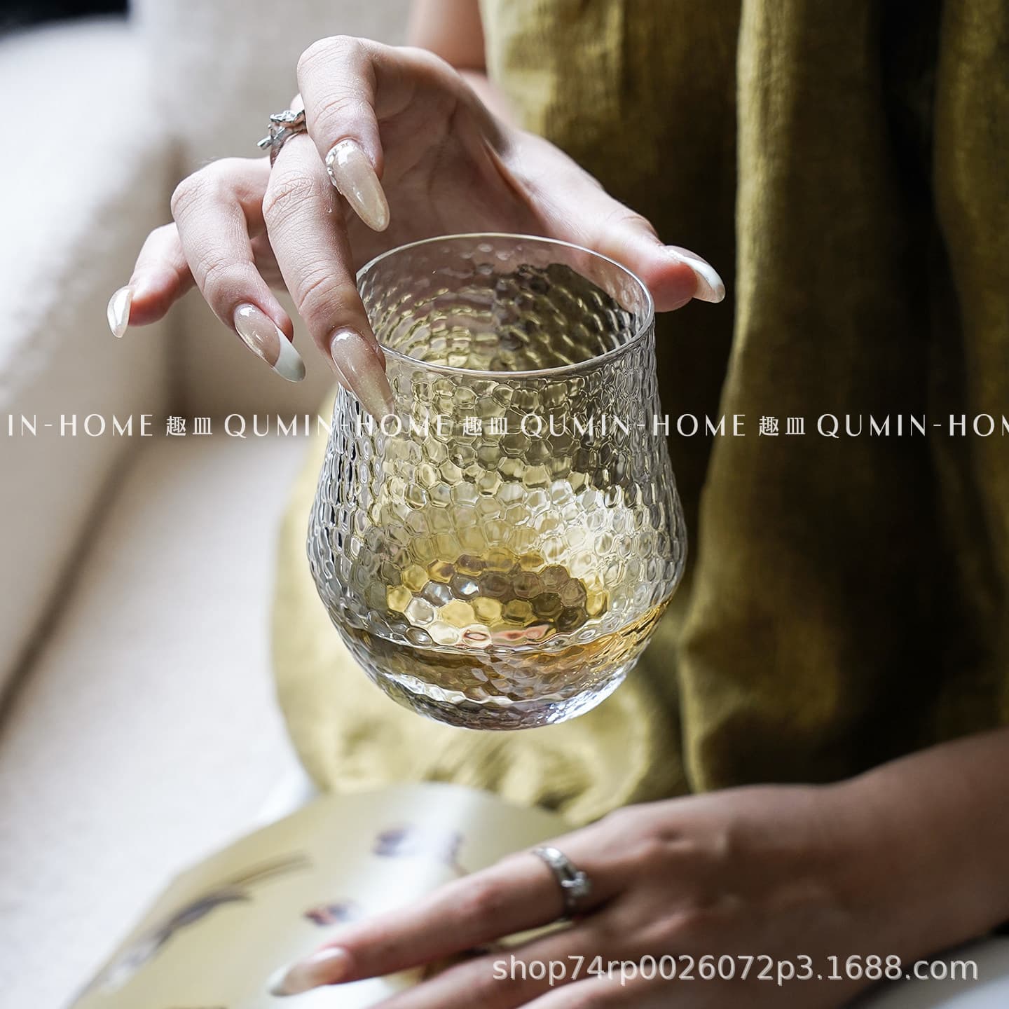 Retro Iced Americano Latte Coffee Cup Niche Belly Glass Cup Whiskey Glass Juice Cup Beverage Cup