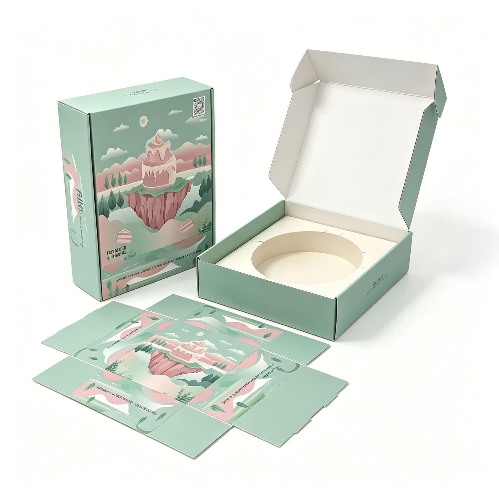 Folding airplane box customized small batch thickened express box with LOGO printed on it
