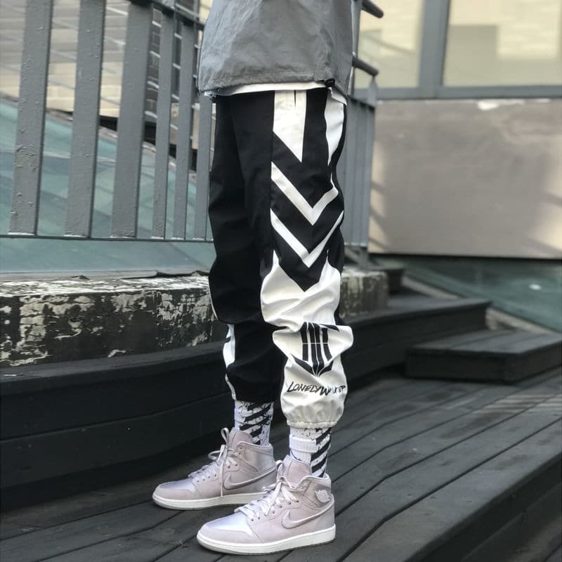 Men's Youth Sports 9-Point Pants Korean Style Loose Harem Pants New Student Drawstring Casual Trousers