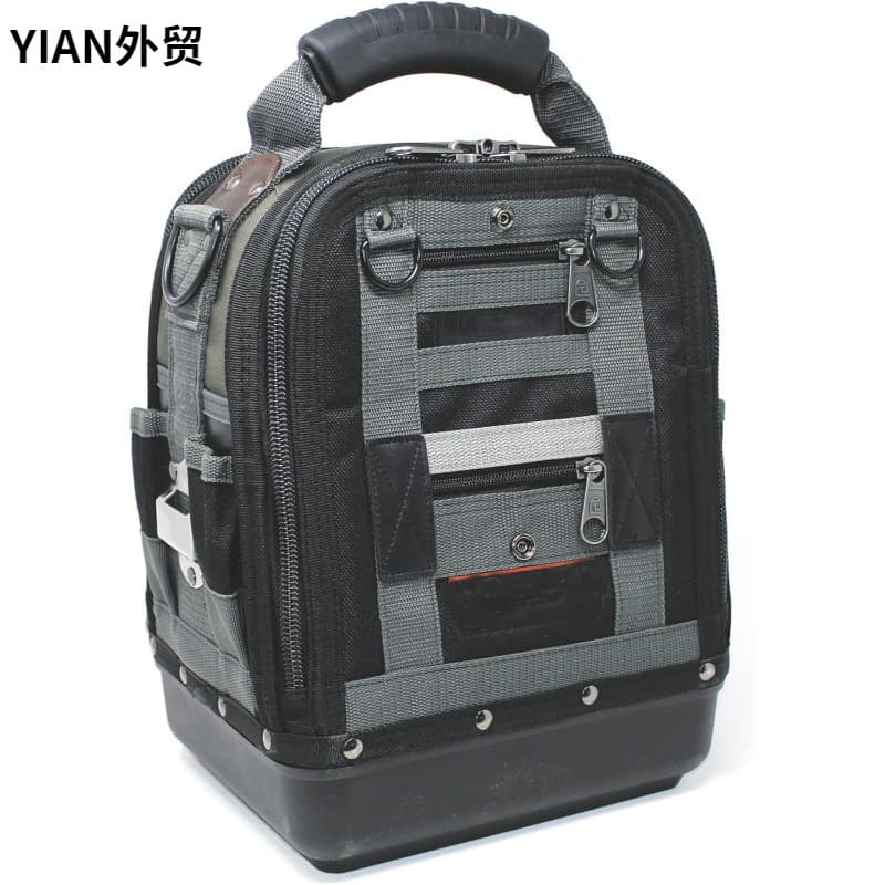 New Large Capacity Multi-Function Tool Bag with Multiple Zippers and Compartments, Convenient Storage, Sturdy and Durable