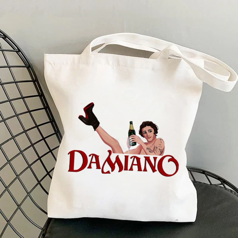 Maneskin Canvas Bag - Italian Rock Band Maneskin Student Shoulder Canvas Bag