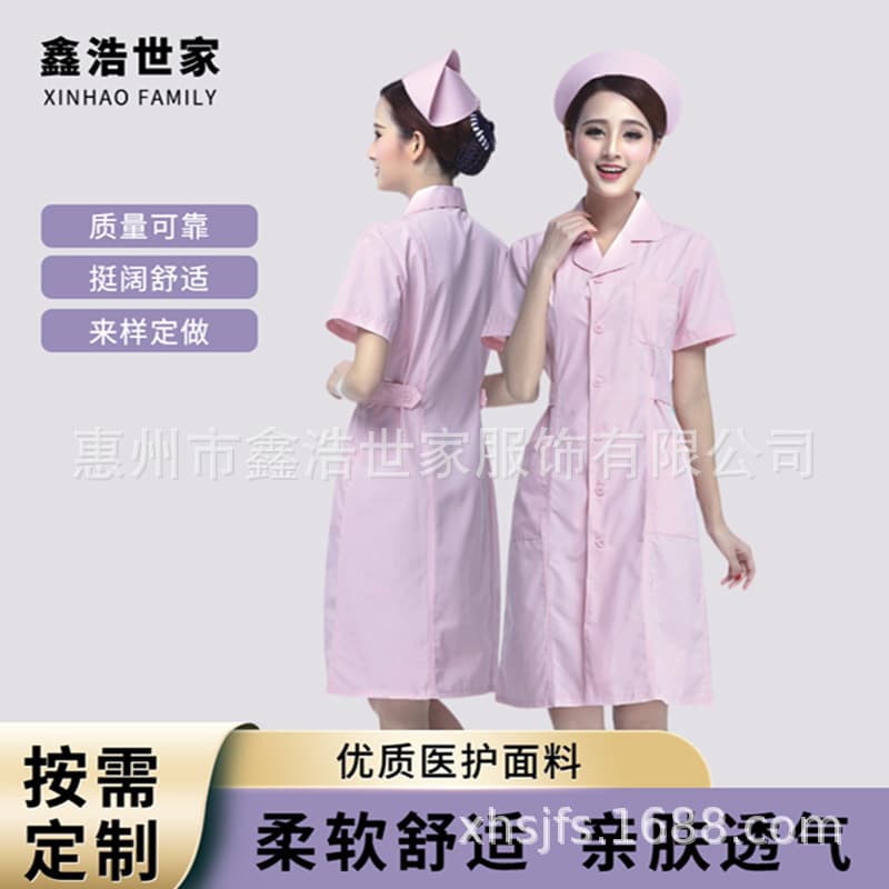 Nurse Uniform White Long-Sleeve Winter Thick Lab Coat Plus Size Pharmacy Beauty Salon Intern Workwear Wholesale