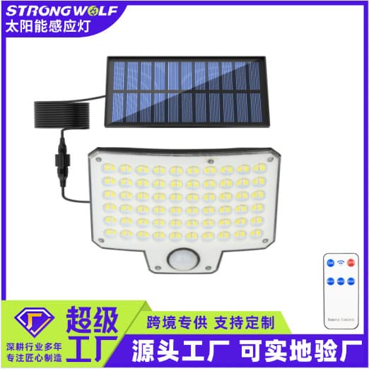 New Factory Cross-Border High-Brightness Human Body Induction Courtyard Multi-Functional Outdoor Wall Lighting Road Split Street Light