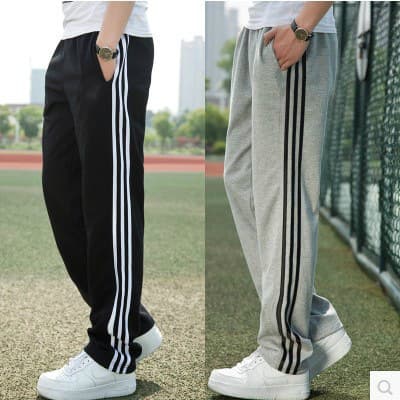 Casual Thin Long Pants Loose Fit Straight Leg Sweatpants Summer Men's Trousers