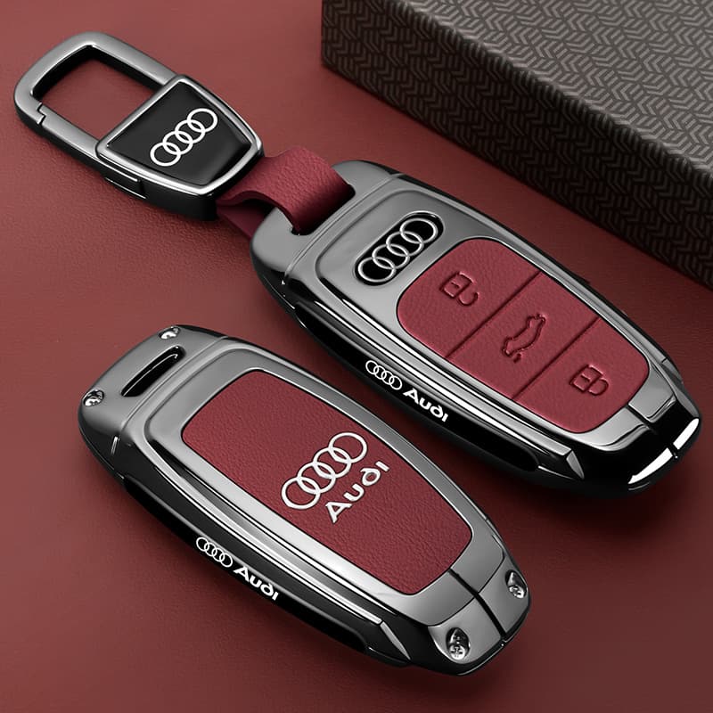 Audi Key Case for A6L 25 Model, A4L, A7L, A8, A3, Q3 Shell, Q4, Q5L, A5, Q7 Clip Premium Feel
