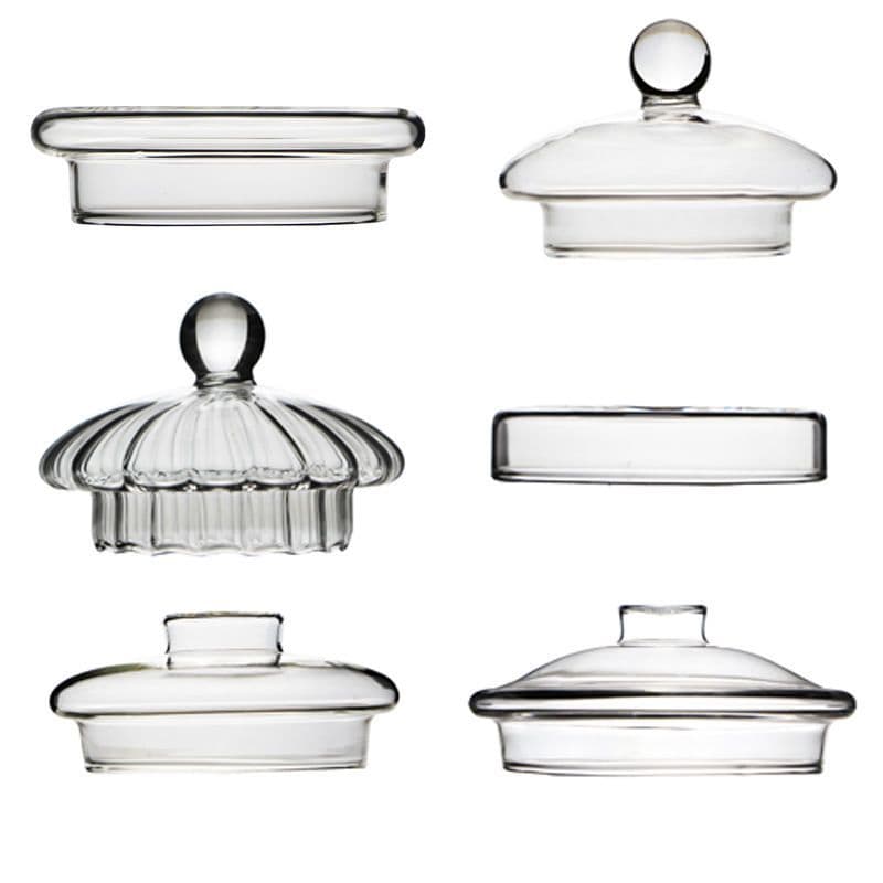 Transparent Heat-Resistant Glass Cup Lid, Water Cup Lid, Teapot Lid, Mug Lid, Tea Cup Lid, Business Gift for Tea Brewing