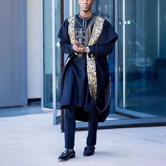 2024 New African Ethnic Print Casual Men's Set Hot Selling Amazon
