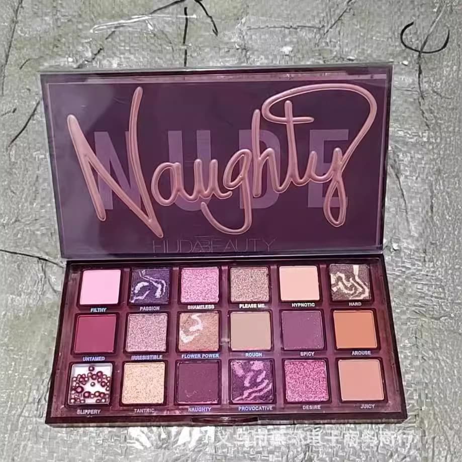 Huda-Style French Lancome High-Value Earth Tone Eyeshadow Palette, Reversed Rose 18-Color Eyeshadow, Crispy Rice Shimmer Powder