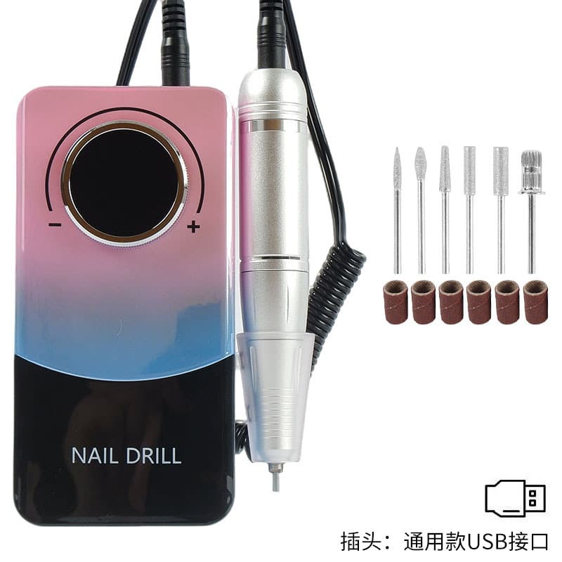 Portable Rechargeable Nail Drill Professional Nail Removal 45000 RPM Nail File Polisher V9 Nail Drill