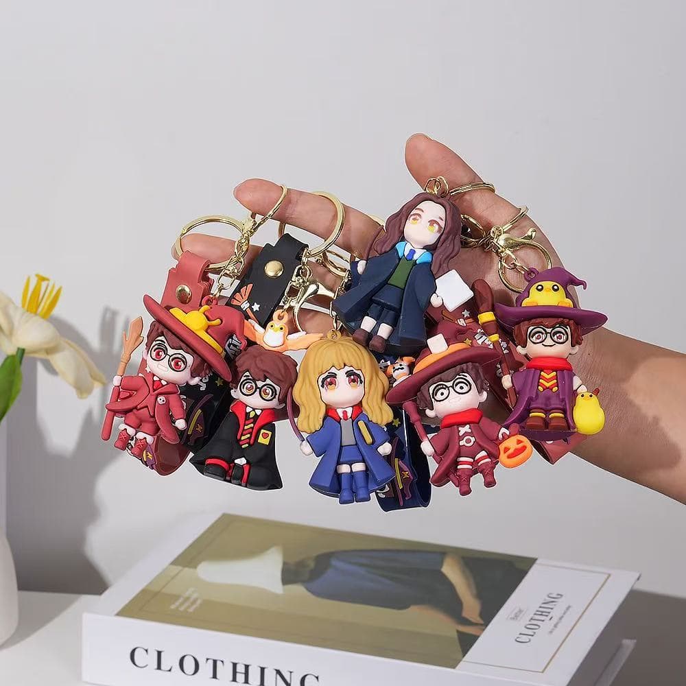 Cross-border Generation Cartoon Cute Harry Potter Keychain Men's and Women's Car Key Pendant