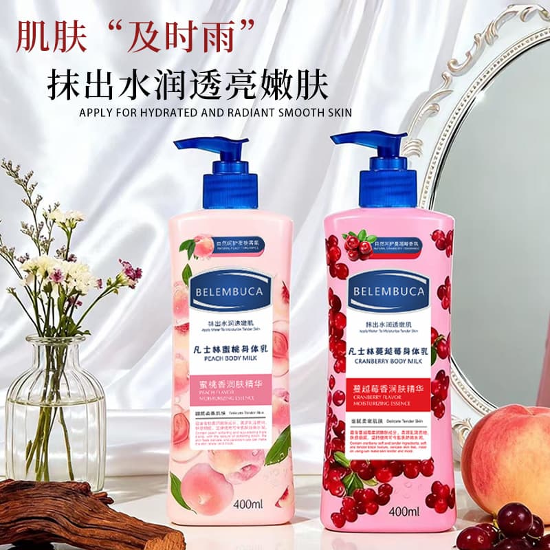 Genuine Vaseline Cranberry Body Lotion Moisturizing Nourishing Cream Long-lasting Fragrance Peach Niacinamide Body Lotion