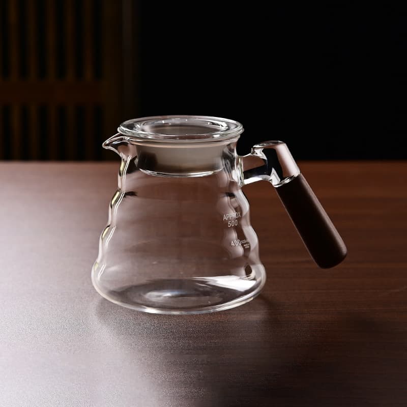 Pour-over coffee maker cloud pot set, simple transparent household glass coffee filter cup, sharing pot, moka pot