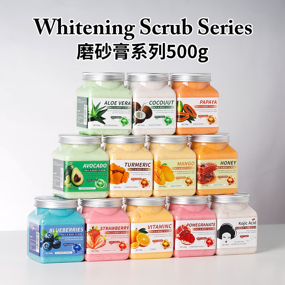 Cross-border Body Scrub Exfoliating 500g Deep Cleansing Coffee Scrub Large Bottle for Salon Export to Southeast Asia