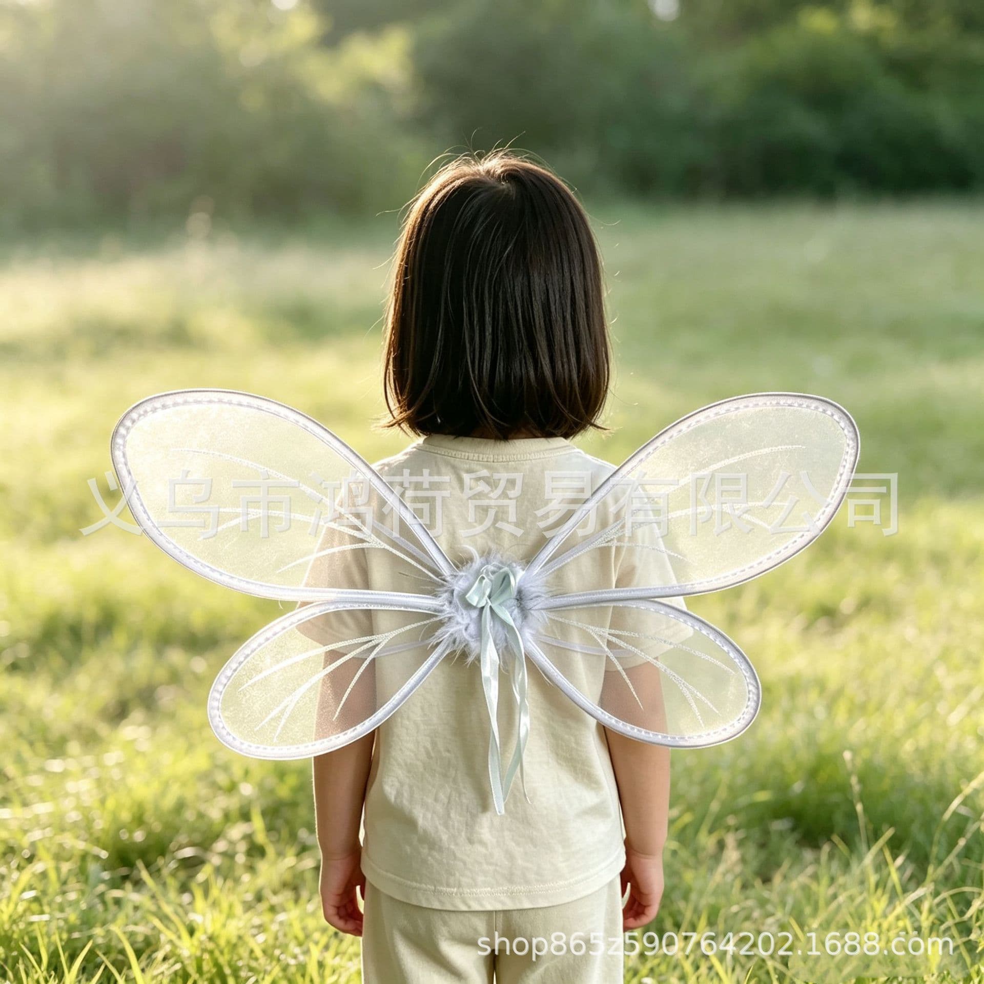 New cross-border butterfly wings children's party toys masquerade folding Easter fairy wings props
