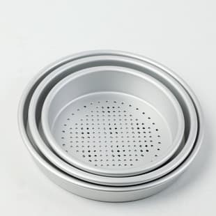 6~12 Inch Thickened Perforated Pizza Round Pan Pizza Pan Cheese Pan Aluminum Alloy Pizza Mesh Pan Pizza Pan