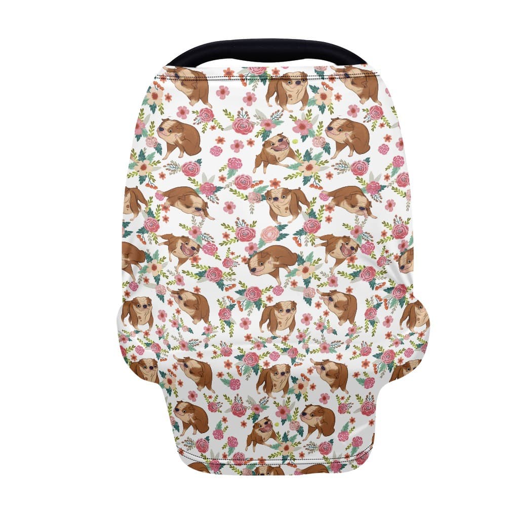 Thanksgiving Baby Basket Cute Pet Printed Dust Cover Polyester Fabric Outdoor Windshield One-Piece Set Door Essential