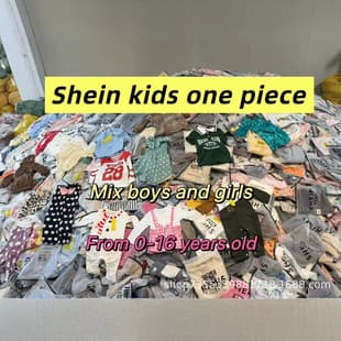SHEIN Kids Cross-Brand Boys and Girls Clothing Dresses Shirts Bodysuits Single Mixed Lot End-of-Line Wholesale