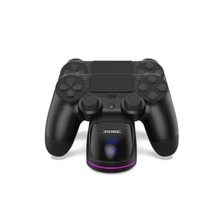 PS4 Wireless Game Controller Dual Charging Stand PS4 Gamepad Charging Dock with RGB Light TP4-889C Charging Stand