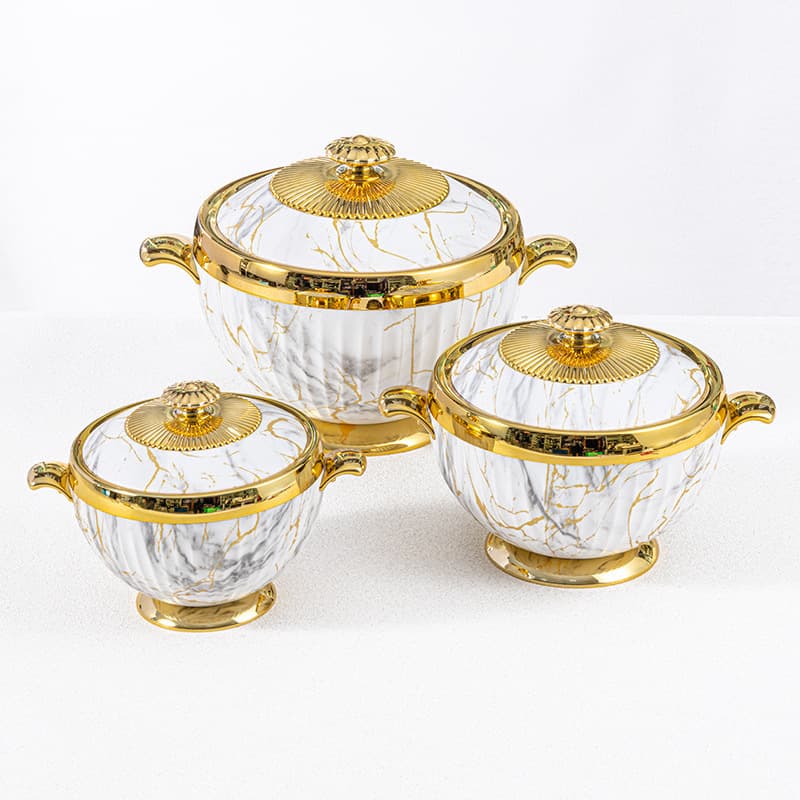 Hot-selling foreign trade cross-border 3PCS food warmer container 1.2L+1.8L+3.2L Food Warmer Container