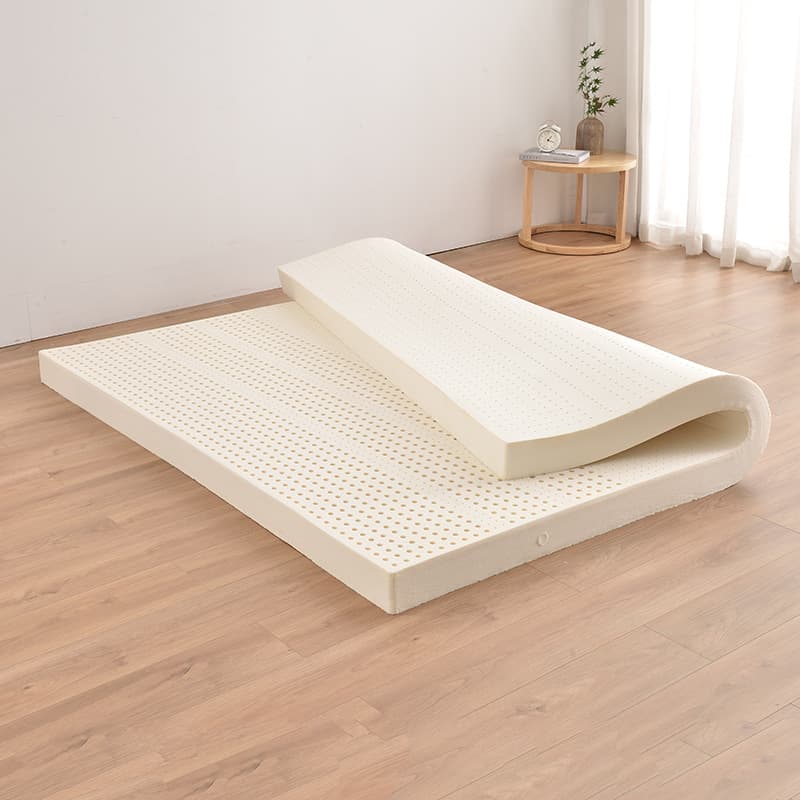 Latex Mattress Pad, Thin Home Use, Tatami Double Natural Rubber Cushion, Foldable Bed Topper for Bedroom