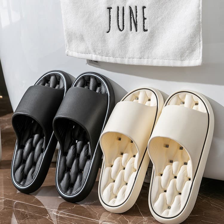Thick Bottom Ladies Slippers Home Use Summer Anti-Slip Bathroom Bathing Waterproof Hotel Slippers EVA Material Comfortable