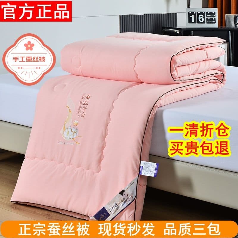 Silk Quilt Mulberry Silk Extra Warmth Winter Quilt All-Season Air Conditioning Duvet Student Dormitory Bedding Wholesale