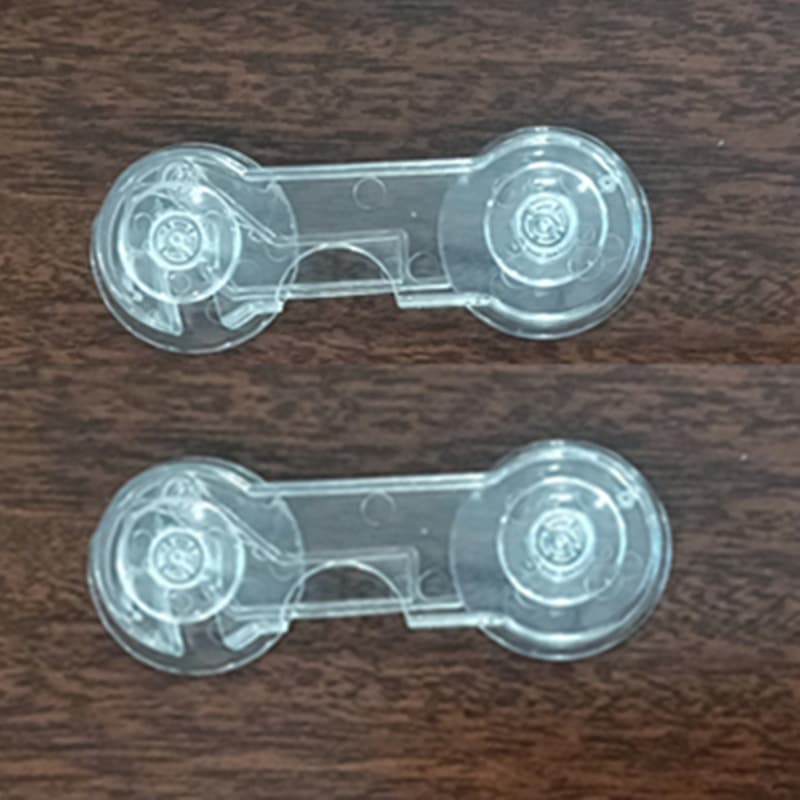 Transparent Child Safety Locks for Double Doors, Cabinet Locks, Drawer Locks