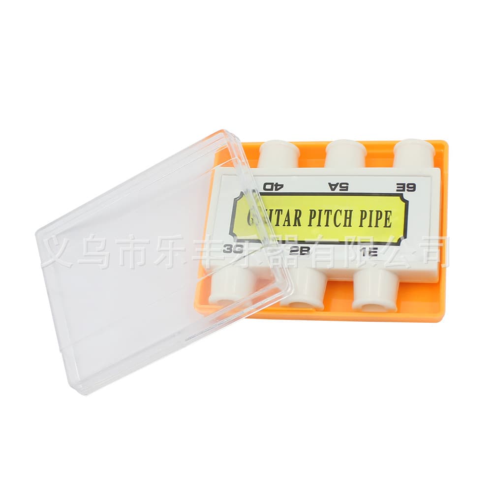 White Six-Tube Guitar Tuning Flute Four-Hole Six-Hole Special Guitar Accessories Tuning Device ABS Material Music Instrument