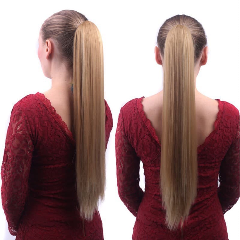 Fashion Ponytail Hair Extension, Thickened Clip-in Long Straight Ponytail, Straight Hair Ponytail, Fake Ponytail