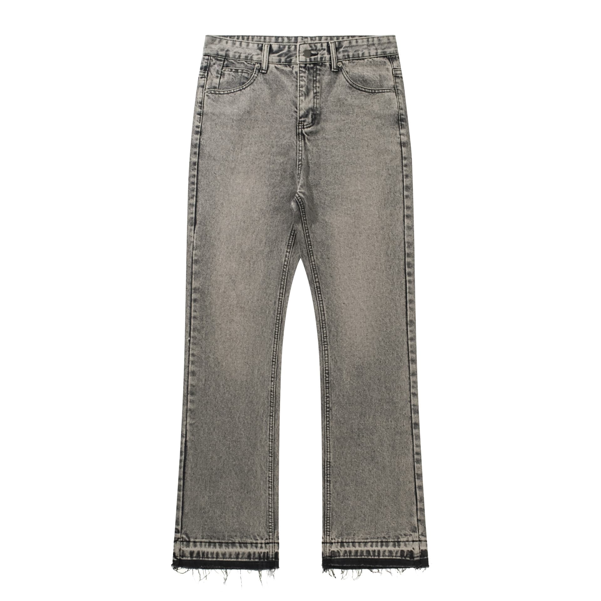 American smoke gray tassel 507 version retro y2k street casual cement gray trousers cleanfit jeans