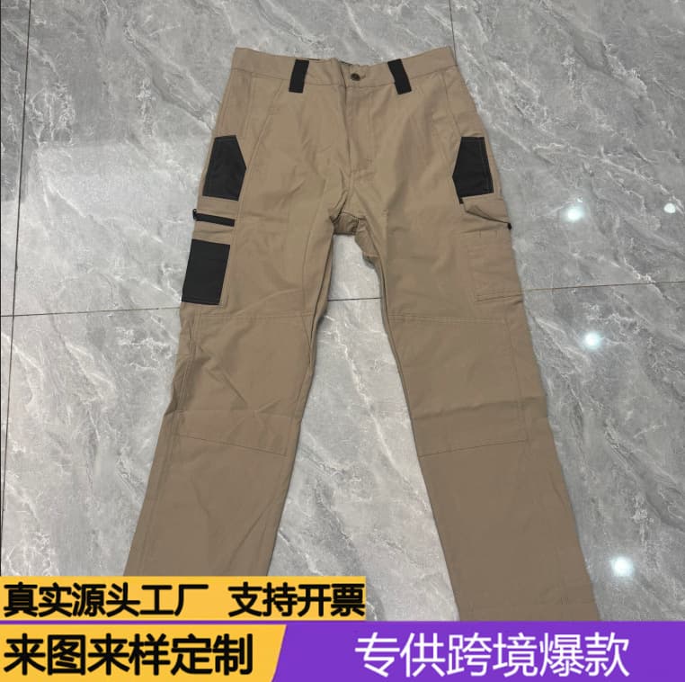 Amazon EU Size Tactical Pants Men Outdoor Commuter Loose Multi-Pocket Wear-Resistant Duty Pants Men Cargo Pants Multi-Use