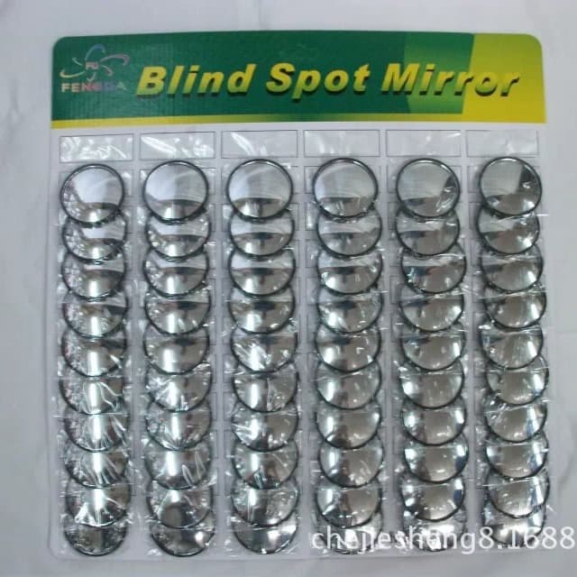 Car Small Round Convex Mirror Aluminum Mirror Plate Rearview Blind Spot Auxiliary Mirror