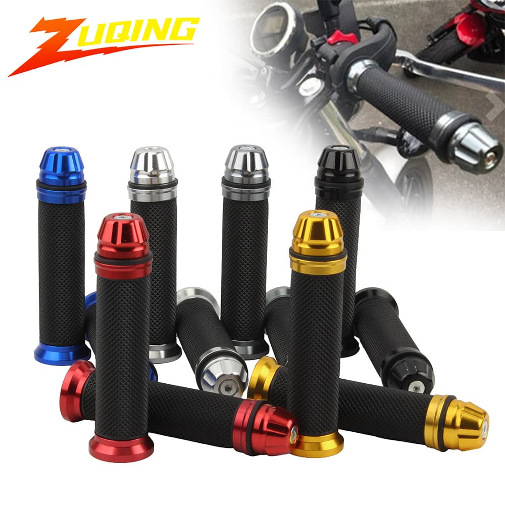 Motorcycle handlebar cover modified CNC aluminum rubber handlebar cover off-road handlebar rubber handlebar cover cross-border manufacturer direct delivery